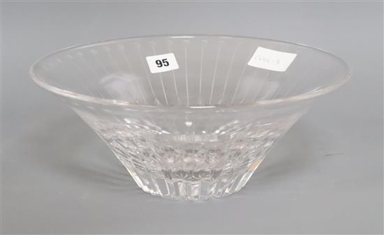 A 1950s Stuart crystal bowl 30.5cm